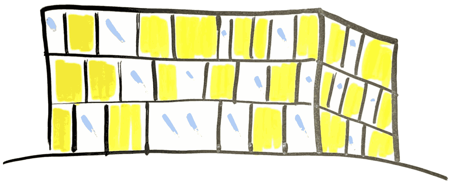 The Golden Building at Erhvervsakademi Aarhus